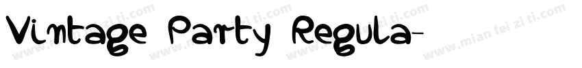 Vintage Party Regula字体转换
